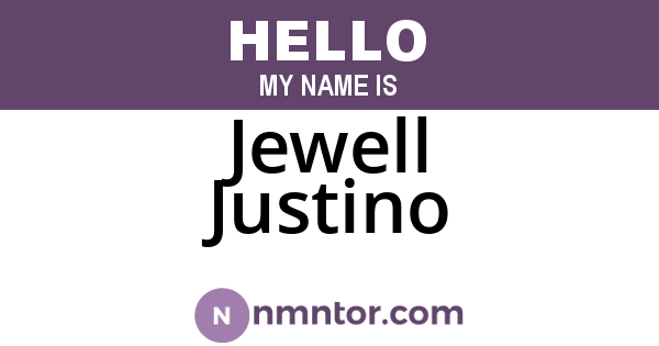 Jewell Justino