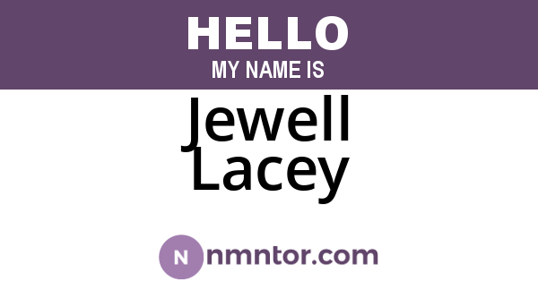 Jewell Lacey