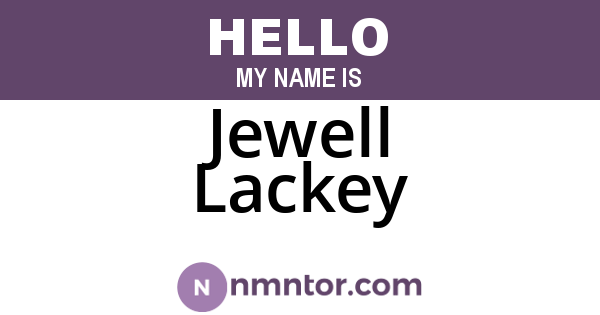 Jewell Lackey