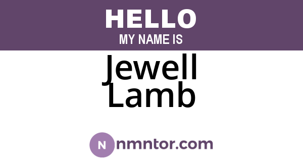 Jewell Lamb