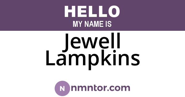 Jewell Lampkins