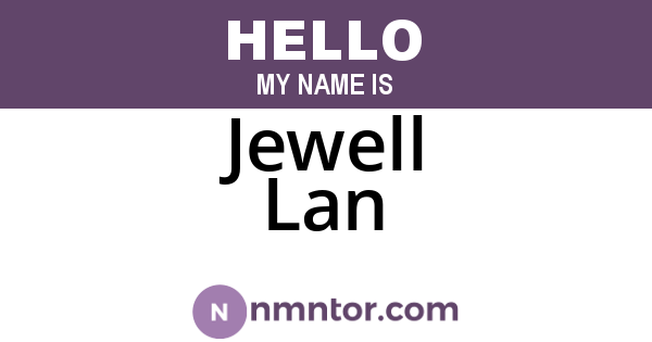 Jewell Lan