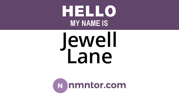 Jewell Lane