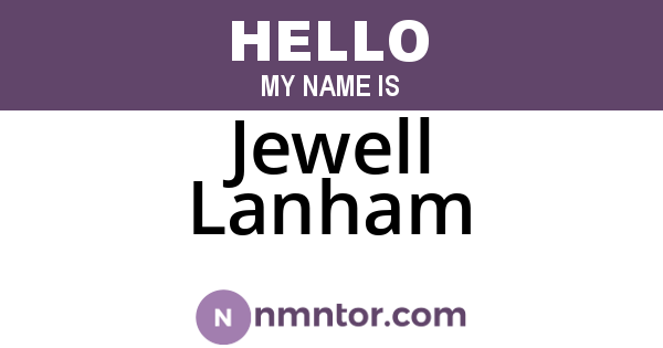 Jewell Lanham