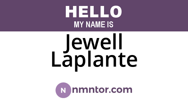 Jewell Laplante
