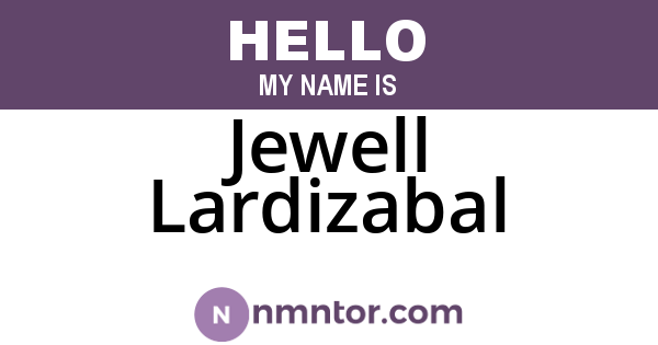 Jewell Lardizabal