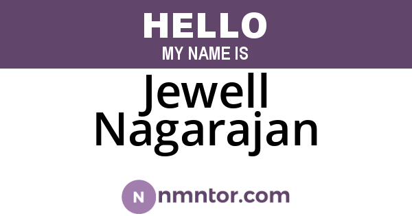 Jewell Nagarajan