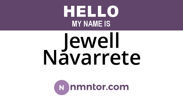 Jewell Navarrete