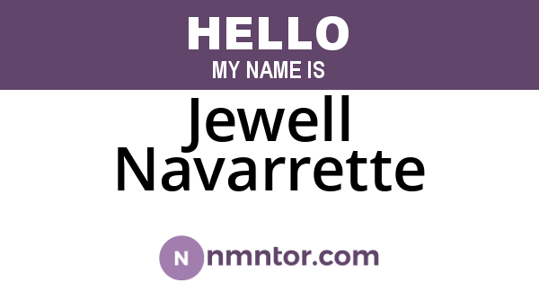 Jewell Navarrette