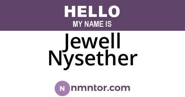 Jewell Nysether