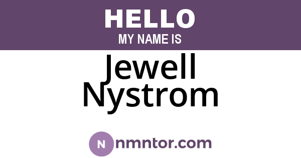 Jewell Nystrom