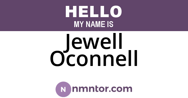 Jewell Oconnell