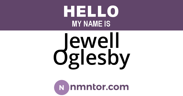 Jewell Oglesby