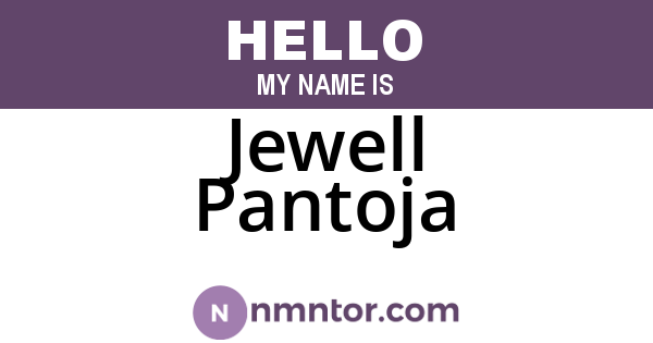 Jewell Pantoja