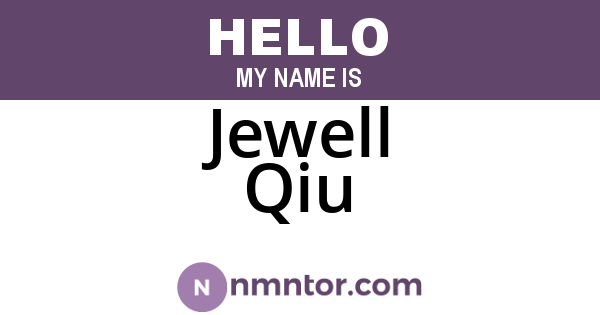 Jewell Qiu
