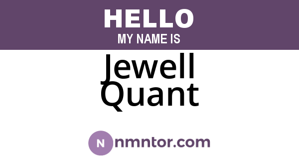 Jewell Quant