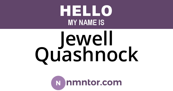 Jewell Quashnock