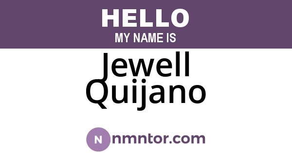 Jewell Quijano
