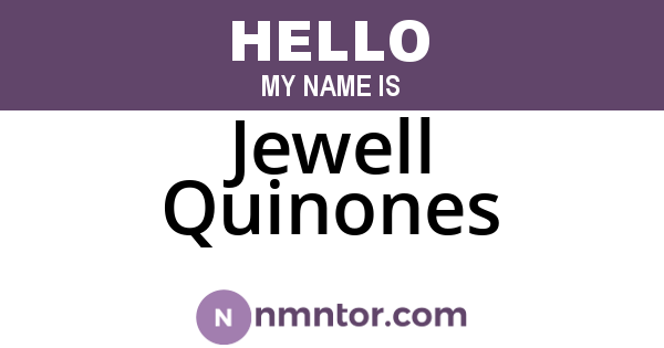 Jewell Quinones