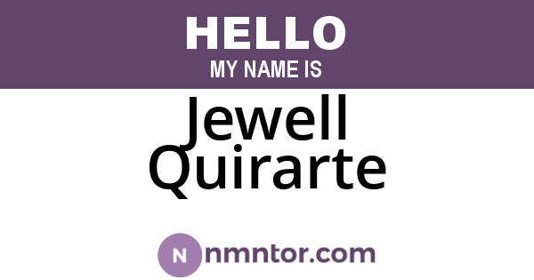 Jewell Quirarte
