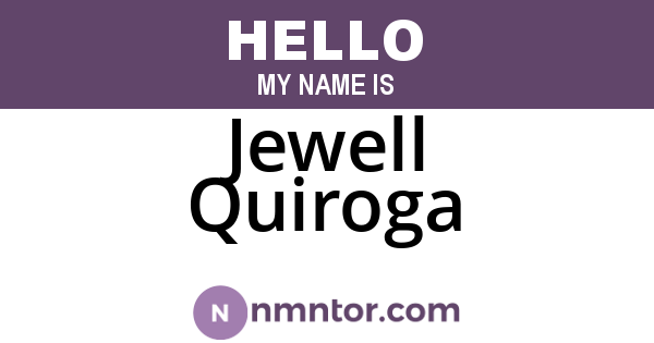 Jewell Quiroga