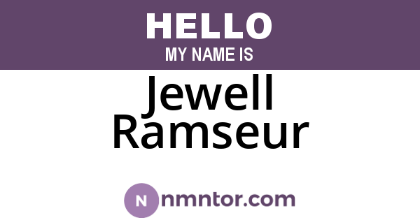 Jewell Ramseur