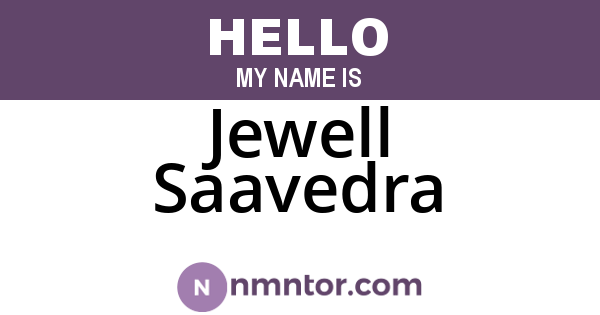 Jewell Saavedra