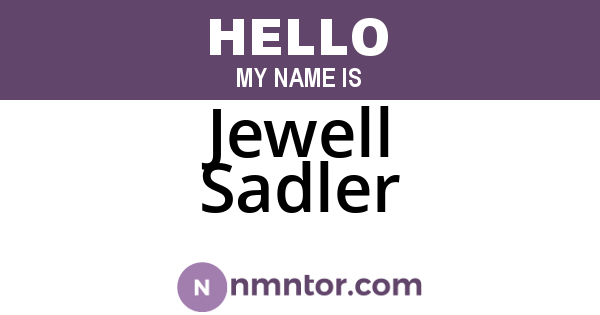 Jewell Sadler