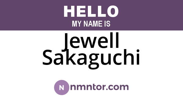 Jewell Sakaguchi