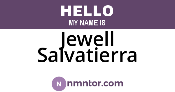 Jewell Salvatierra