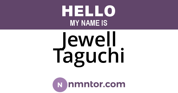 Jewell Taguchi