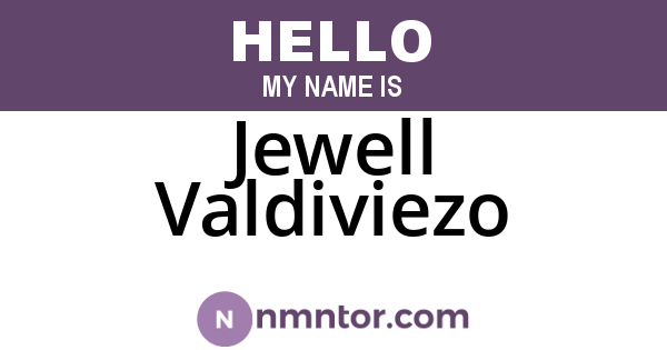 Jewell Valdiviezo