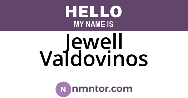 Jewell Valdovinos