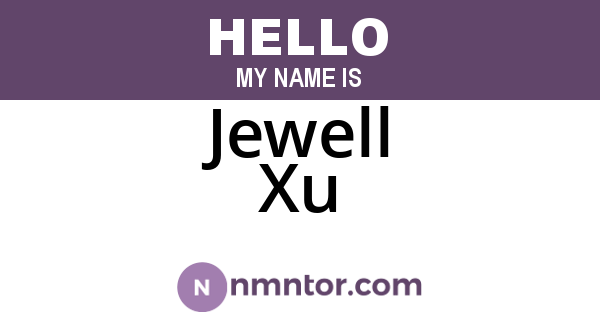 Jewell Xu