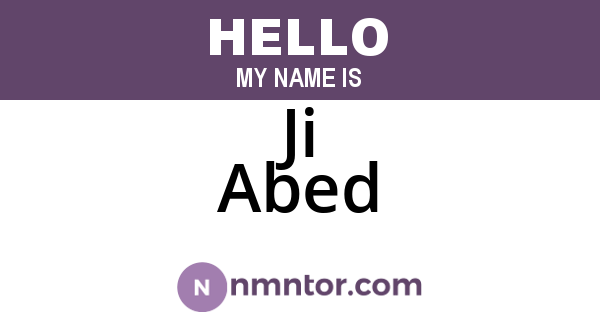 Ji Abed