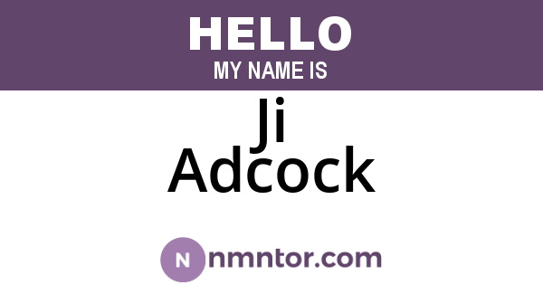 Ji Adcock