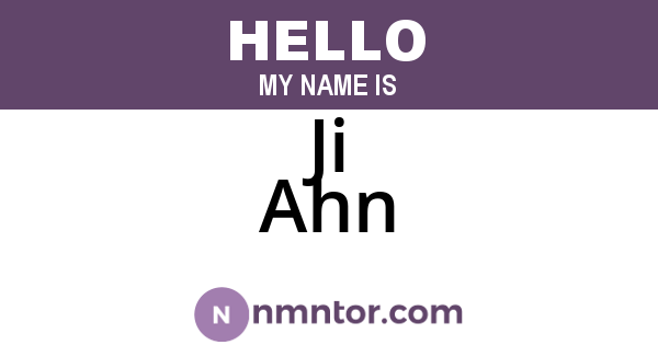 Ji Ahn