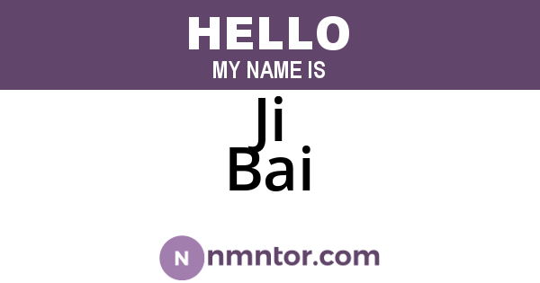 Ji Bai