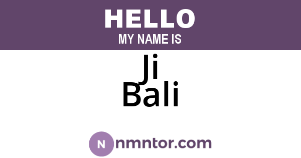Ji Bali