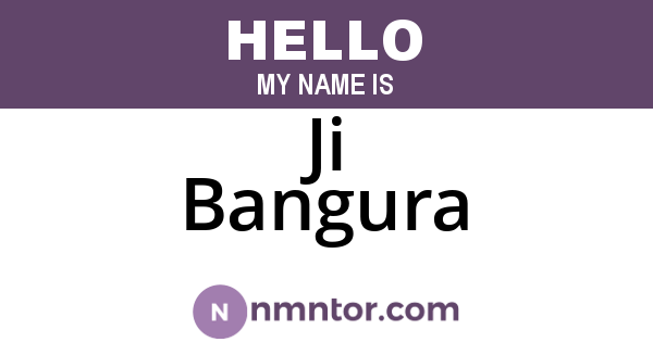 Ji Bangura