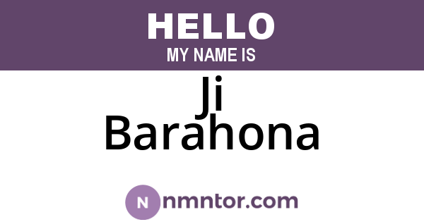 Ji Barahona