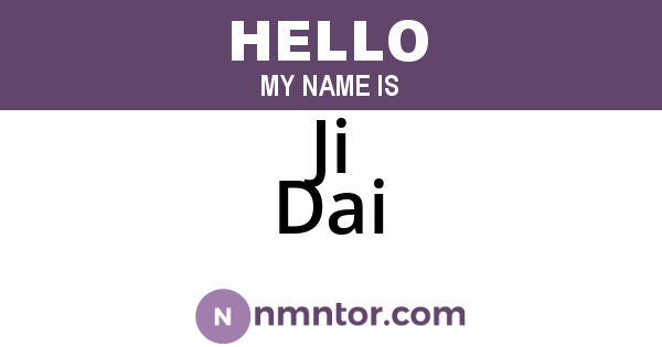 Ji Dai