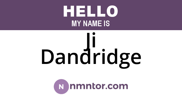 Ji Dandridge