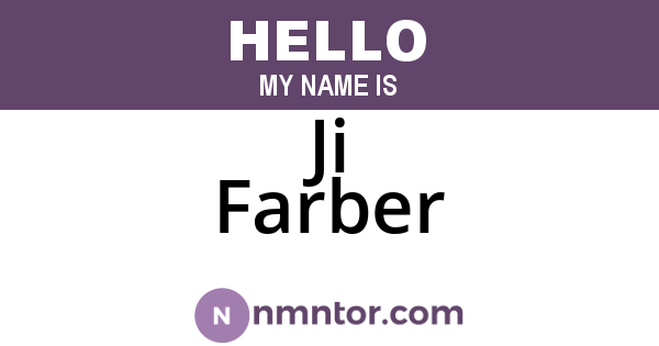 Ji Farber