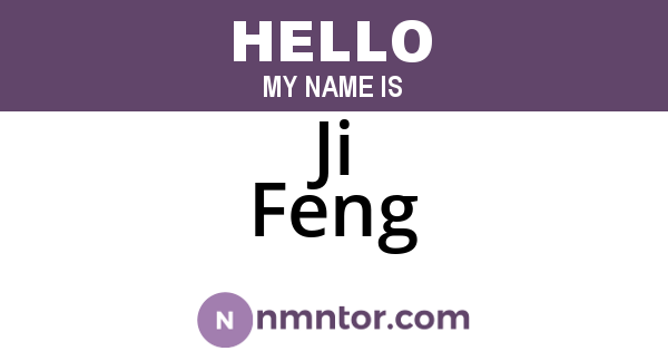 Ji Feng