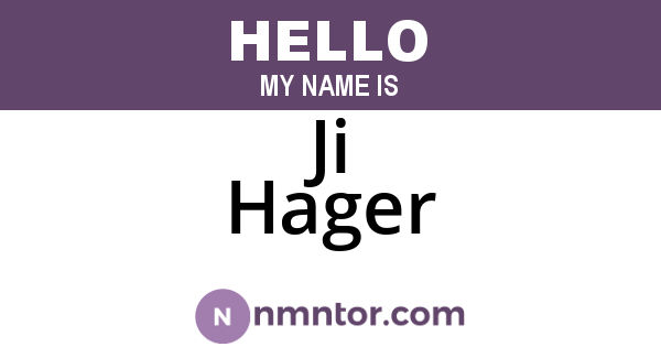 Ji Hager