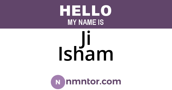 Ji Isham