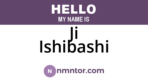 Ji Ishibashi
