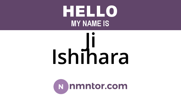Ji Ishihara