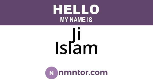 Ji Islam